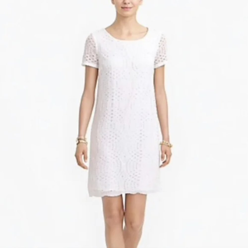 NWT J.Crew Lace dress with scalloped hem H5408